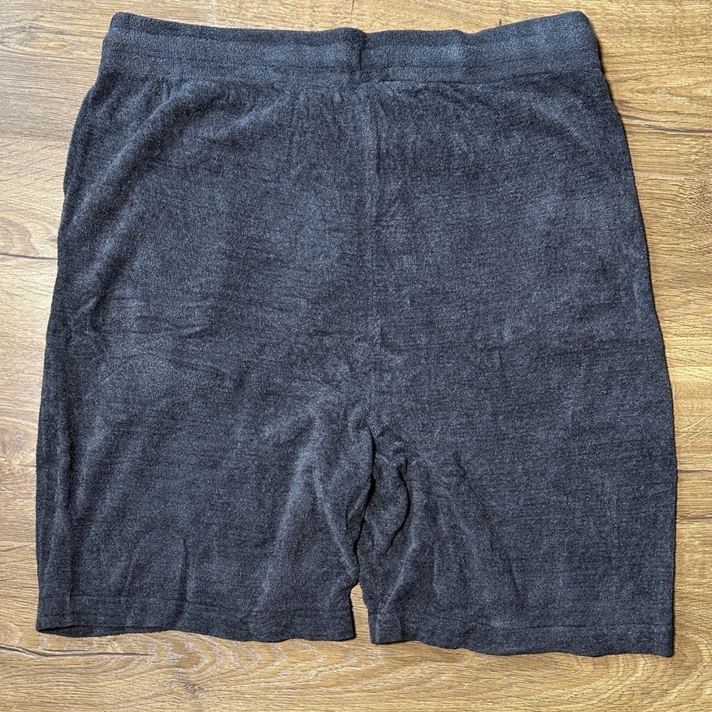 Barefoot Dreams CozyChic Ultra Lite Charcoal Shorts Size XL - Picture 4 of 4
